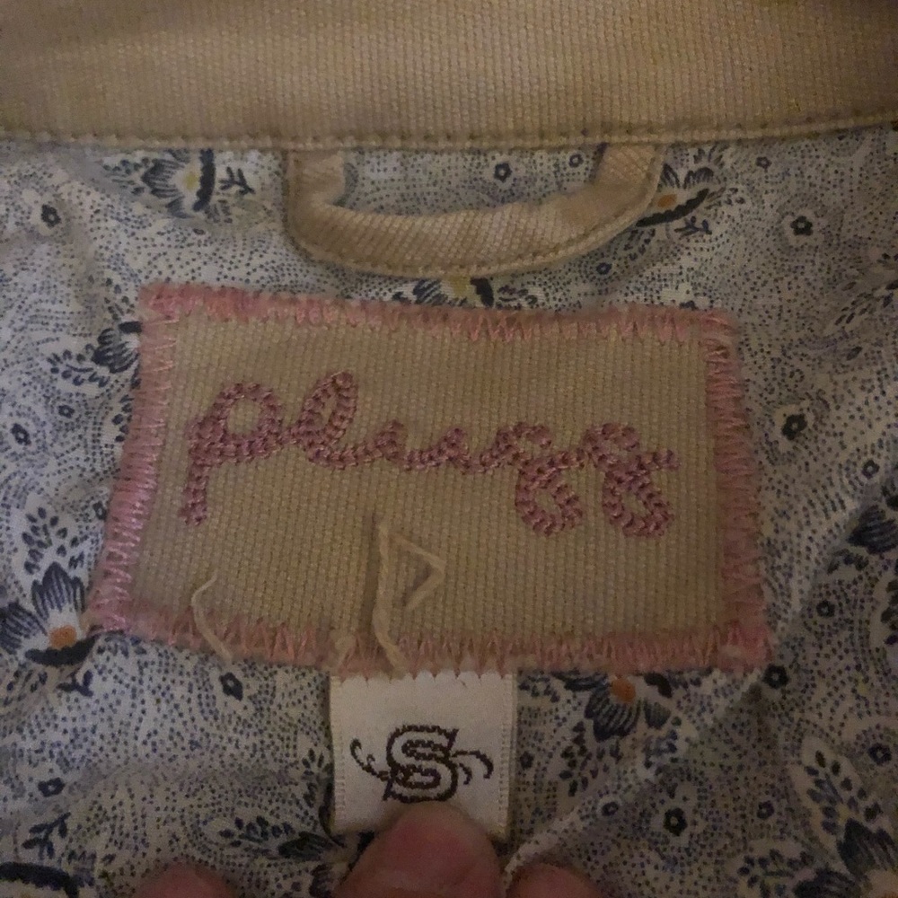 Plugg Beige Button Down Jacket - Lightweight -Vin… - image 8